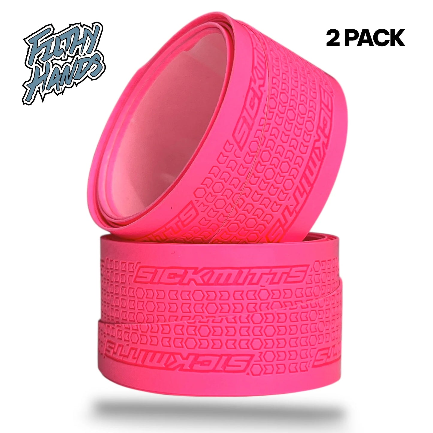 SickMitts Filthy Hands Grip Tape Hot Pink 2-Pack