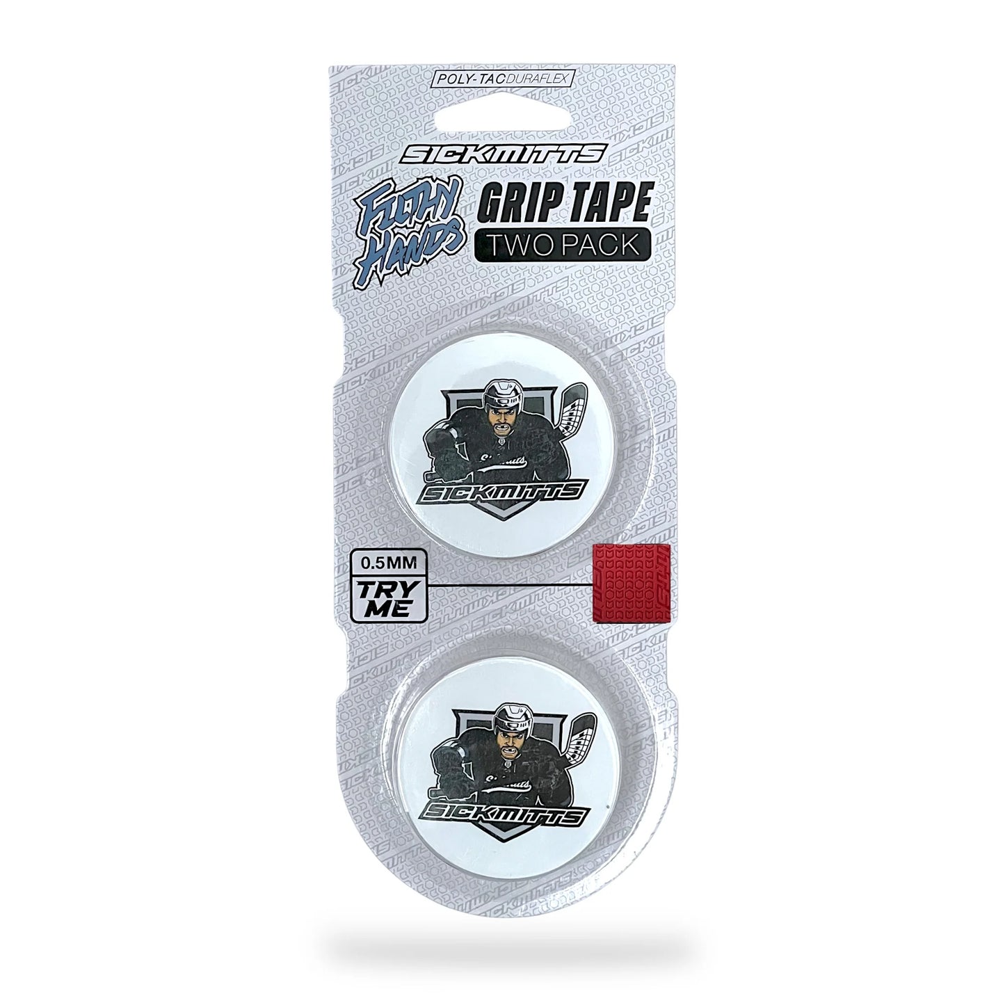 SickMitts Filthy Hands Grip Tape Red 2-Pack