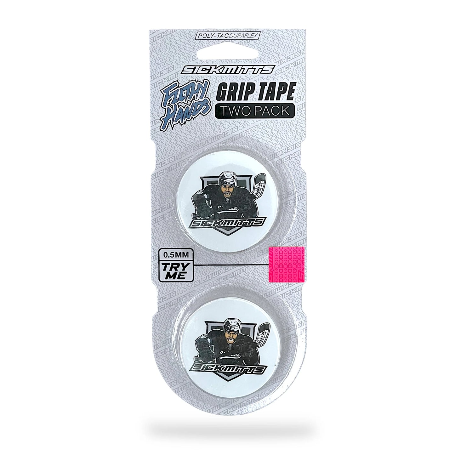 SickMitts Filthy Hands Grip Tape Hot Pink 2-Pack